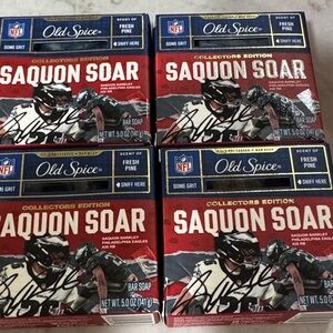 Old Spice Saquon Soar Bar Soap Collectors Edition 4 bars hard to find Fresh Pine